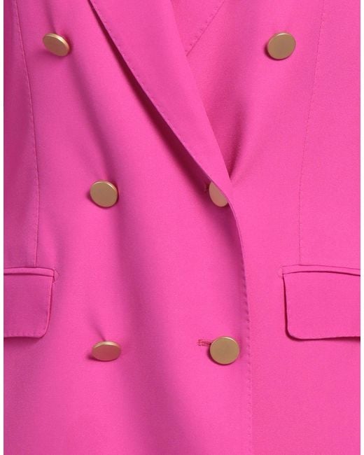 Tagliatore 0205 Pink Fuchsia Blazer Polyester, Elastane