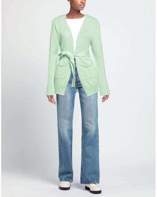 Pink Memories Green Cardigan