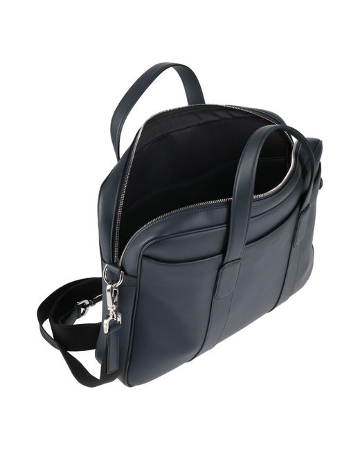 Dunhill Blue Midnight Handbag Leather for men