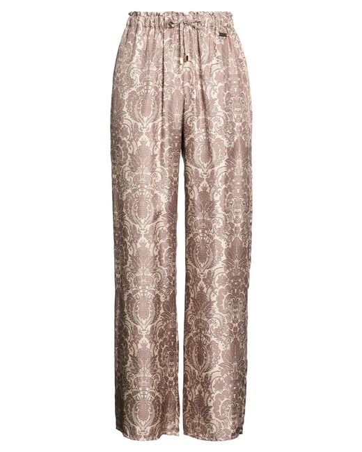 Manzoni 24 Natural Taupe Pants Silk