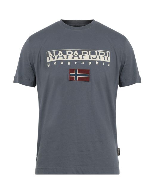 Napapijri Gray T-shirt for men