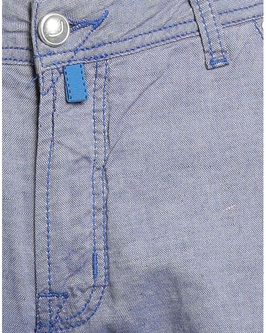 Jacob Cohen Blue Azure Pants Linen, Cotton for men