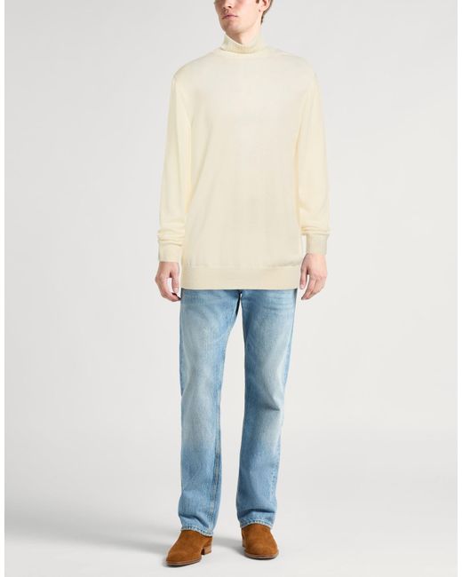 Malo White Turtleneck for men