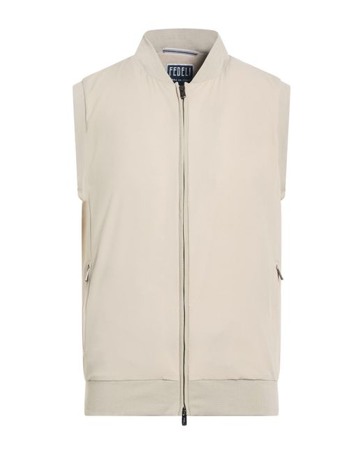 Fedeli White Gilet for men