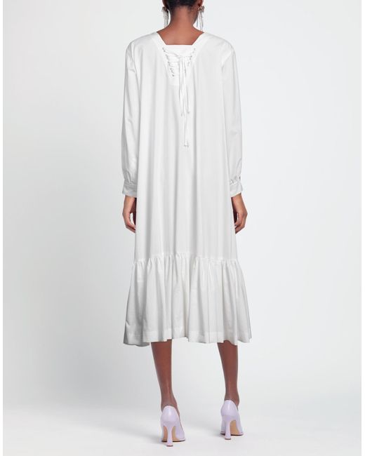 Noir Kei Ninomiya White Midi Dress