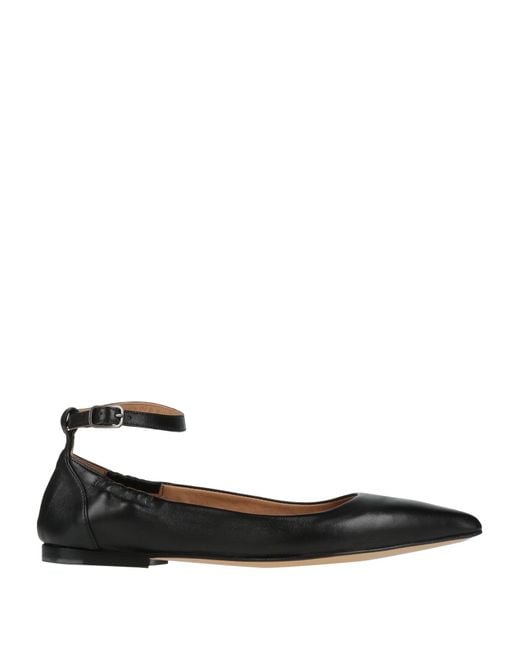 Pomme D'or Black Ballet Flats