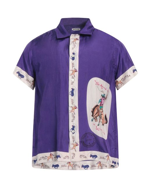 Bode Purple Shirt for men