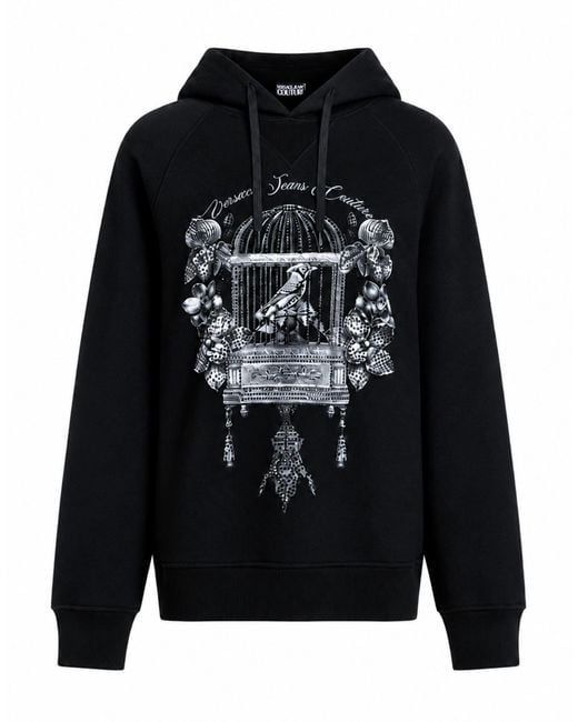 Versace Jeans Couture Black Sweatshirt Cotton