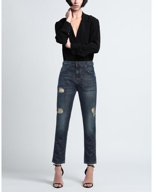 Pinko Blue Jeans Cotton, Lyocell, Metal Fiber