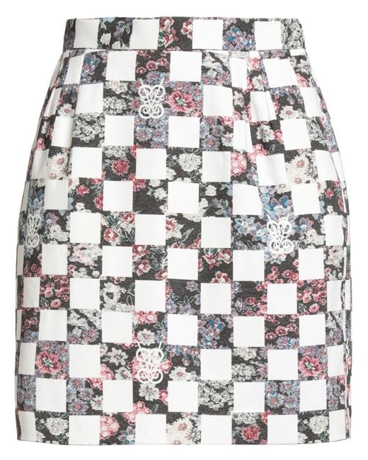 Giambattista Valli Gray Mini Skirt