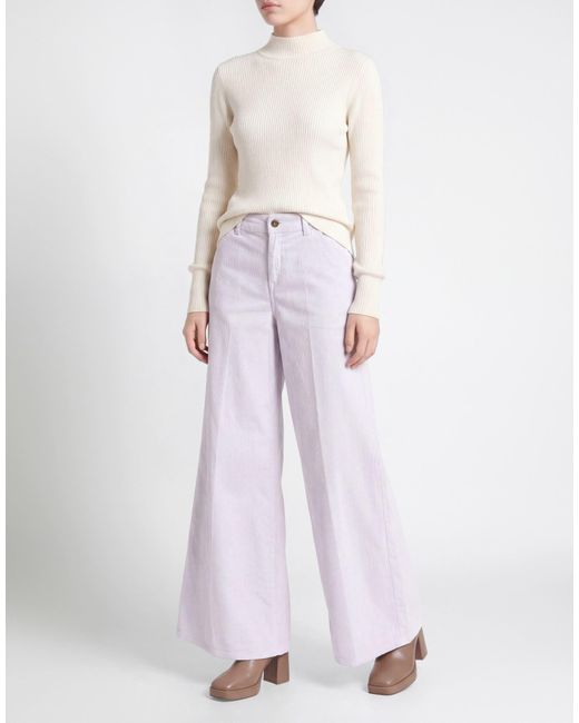 CIGALA'S Purple Pants Cotton, Elastane