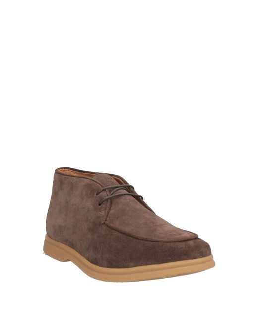 Eleventy Brown Ankle Boots for men