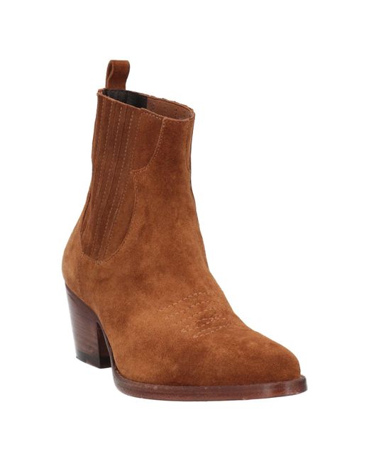 Maje Brown Ankle Boots