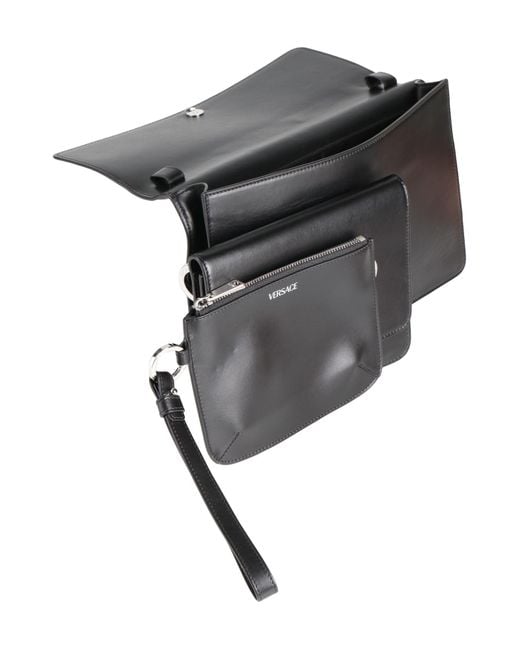 Versace Black Cross-Body Bag Calfskin