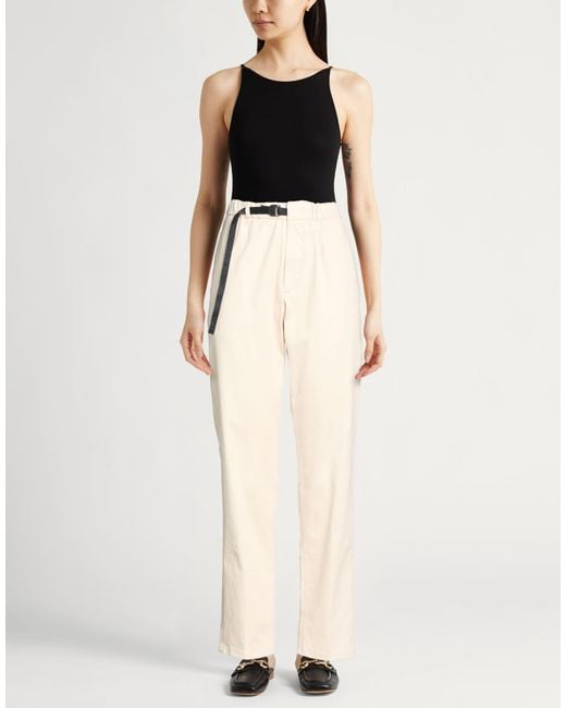 White Sand Natural Pants Cotton, Elastane
