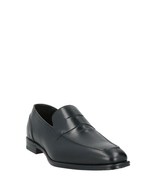 Doucal's Gray Bond Loafers Leather for men