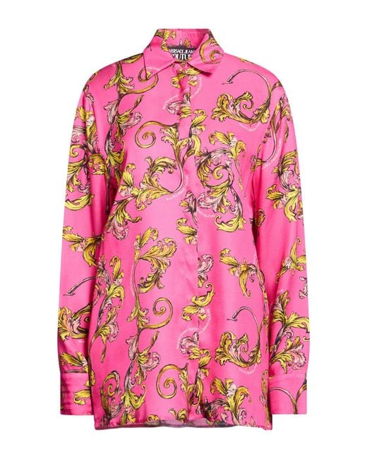 Versace Jeans Couture Pink Shirt Viscose