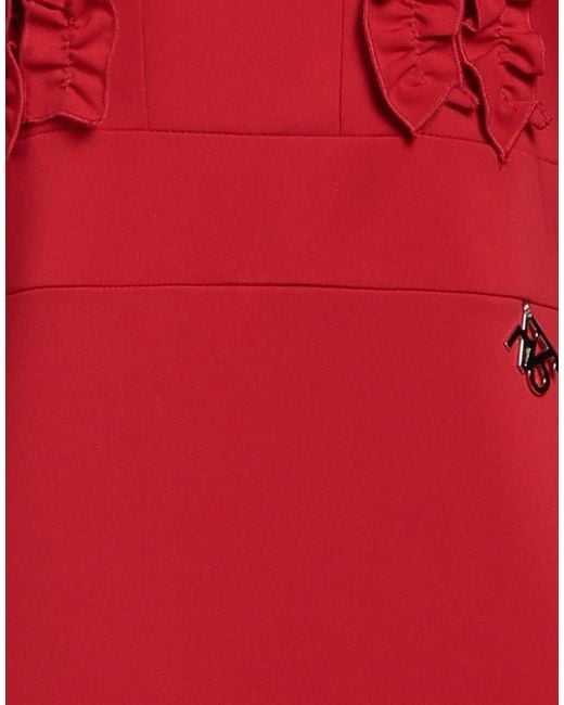 REVISE CONCEPT Red Mini Dress Polyester, Elastane
