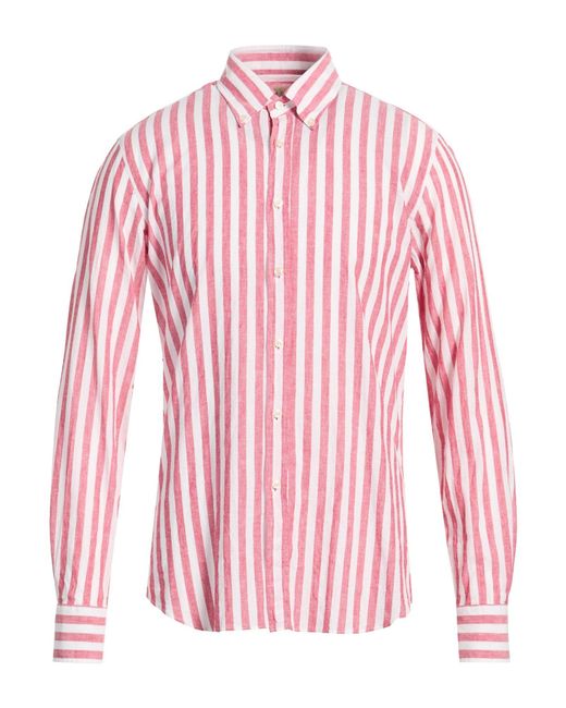 Xacus Pink Shirt Linen, Cotton for men
