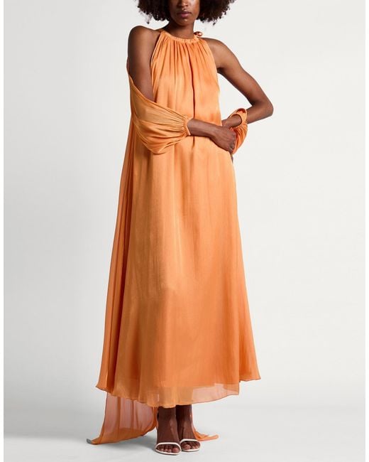 ACTUALEE Orange Maxi Dresses