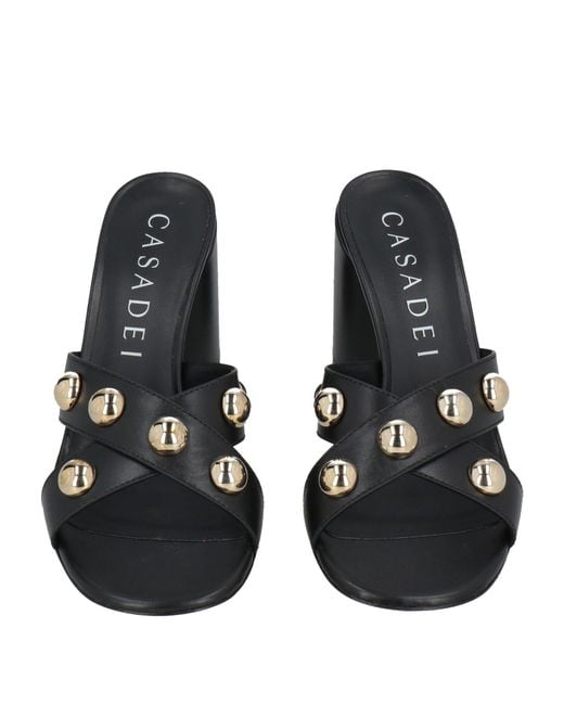 Casadei Black Sandals