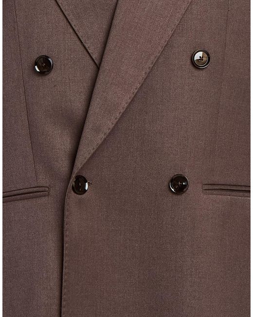 BRERAS Milano Brown Blazer Polyester, Viscose, Elastane for men