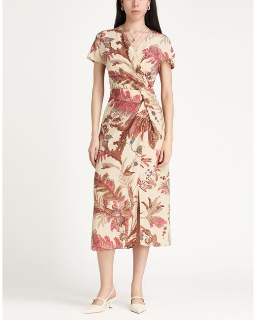 Weekend by Maxmara Pink Midi Dress Silk