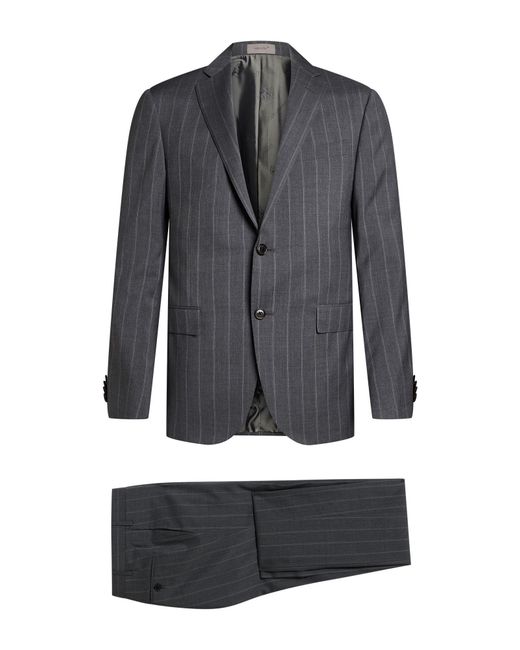 Corneliani Gray Suit Virgin Wool for men
