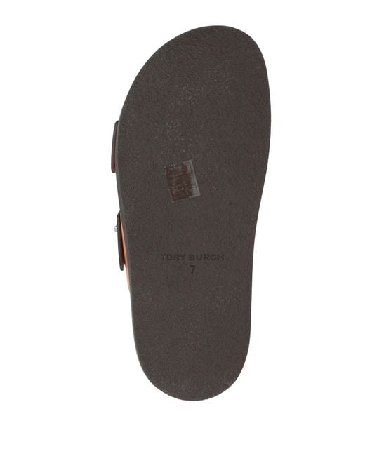 Tory Burch Brown Camel Sandals Leather