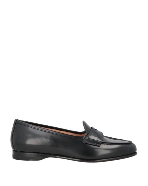 Santoni Black Loafer