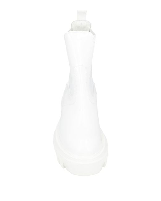 MSGM White Ankle Boots