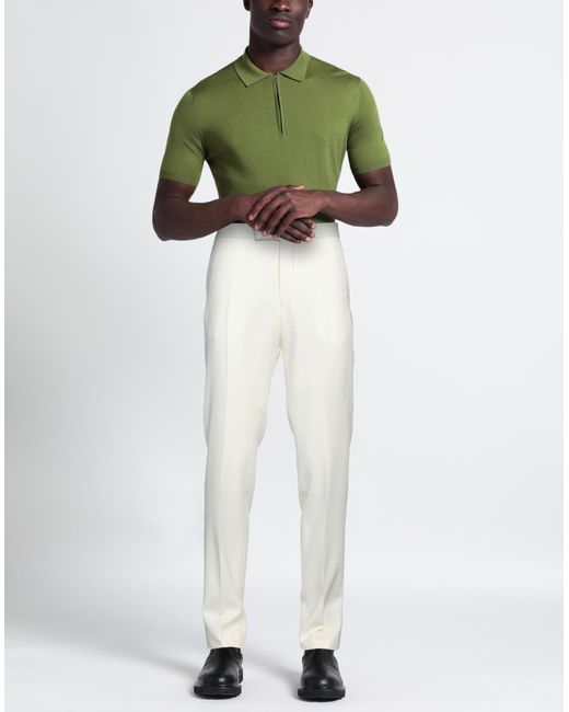 Tagliatore White Trouser for men