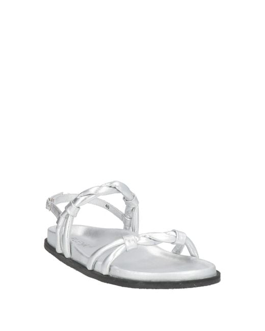 Elena Iachi White Sandals Leather