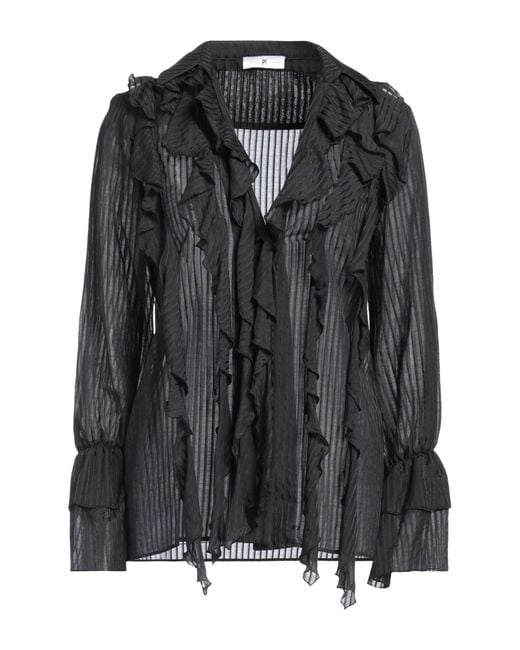 PT Torino Black Shirt Cotton, Silk