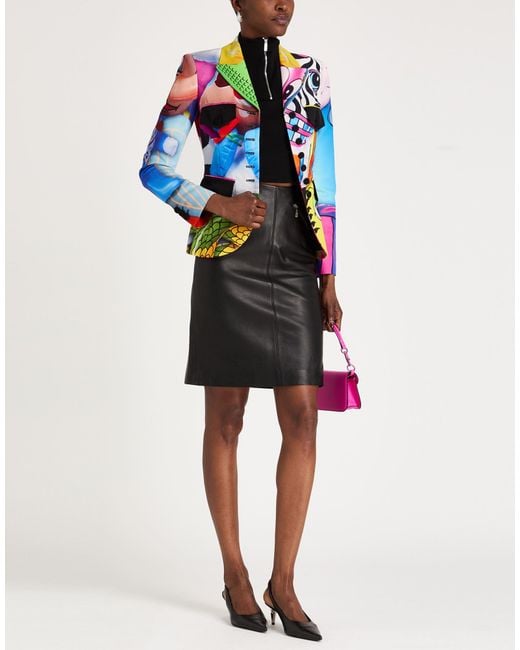 Moschino Blue Blazer Cotton, Viscose