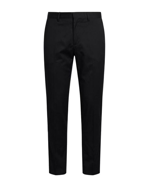 Dunhill Black Pants Cotton, Cashmere, Elastane for men