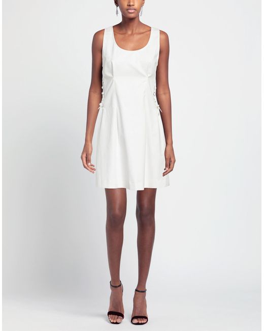 Boutique Moschino White Mini Dress