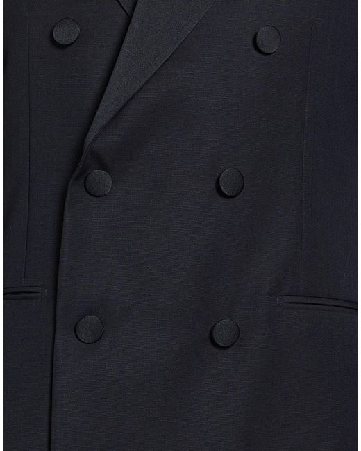 Lardini Blue Blazer Wool, Mohair Wool, Polyamide, Elastane for men