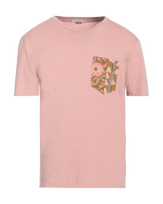 Grey Daniele Alessandrini Pink Daniele Alessandrini Pastel T-Shirt Cotton for men