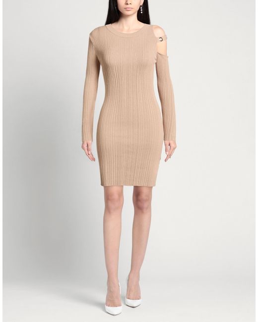 Babylon Natural Mini Dress Viscose, Polyester