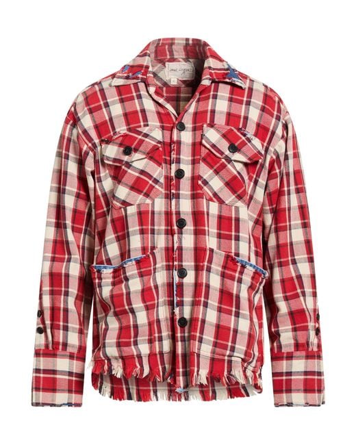 Greg Lauren Red Jacket Cotton for men