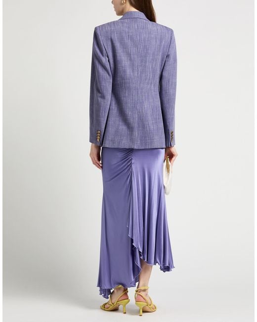 Etro Blue Blazer Viscose, Polyester