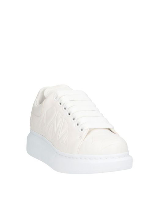 McQueen White Sneakers Leather
