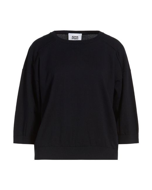 Pullover Alpha Studio en coloris Black