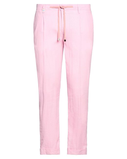 Barbati Pink Pants Linen, Viscose for men