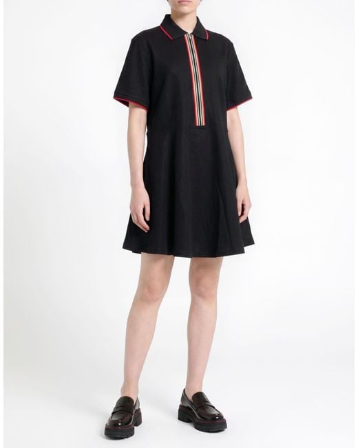 Burberry Black Mini Dress Cotton