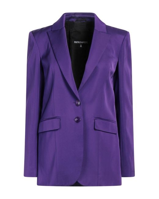 Patrizia Pepe Purple Blazer