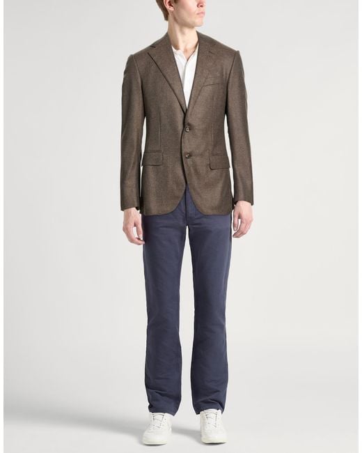 Caruso Brown Blazer for men