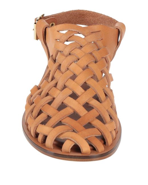 Mansur Gavriel Brown Sandals