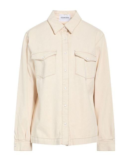 God Save Denim Natural Ivory Denim Outerwear Cotton